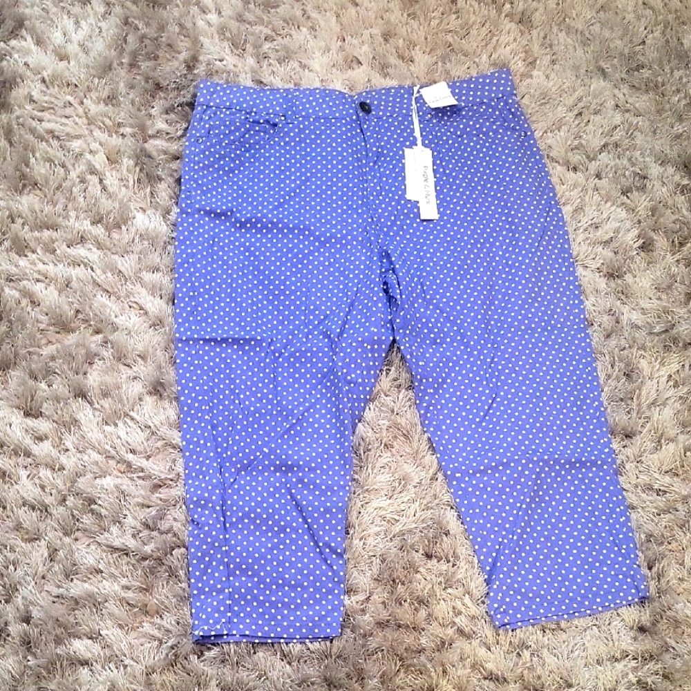 Blue Polka Dot Pants